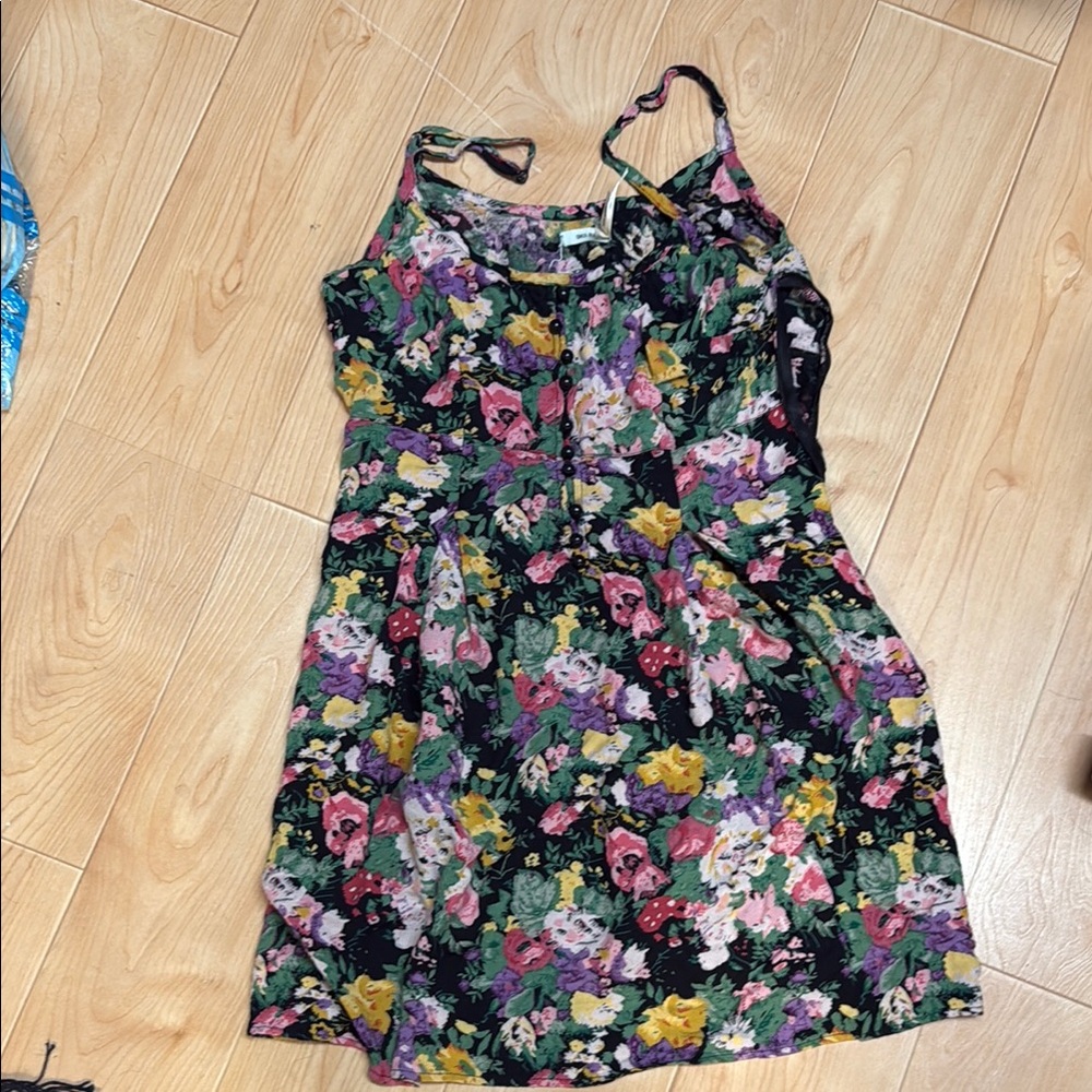 Floral Mini Dress - Multicolor
